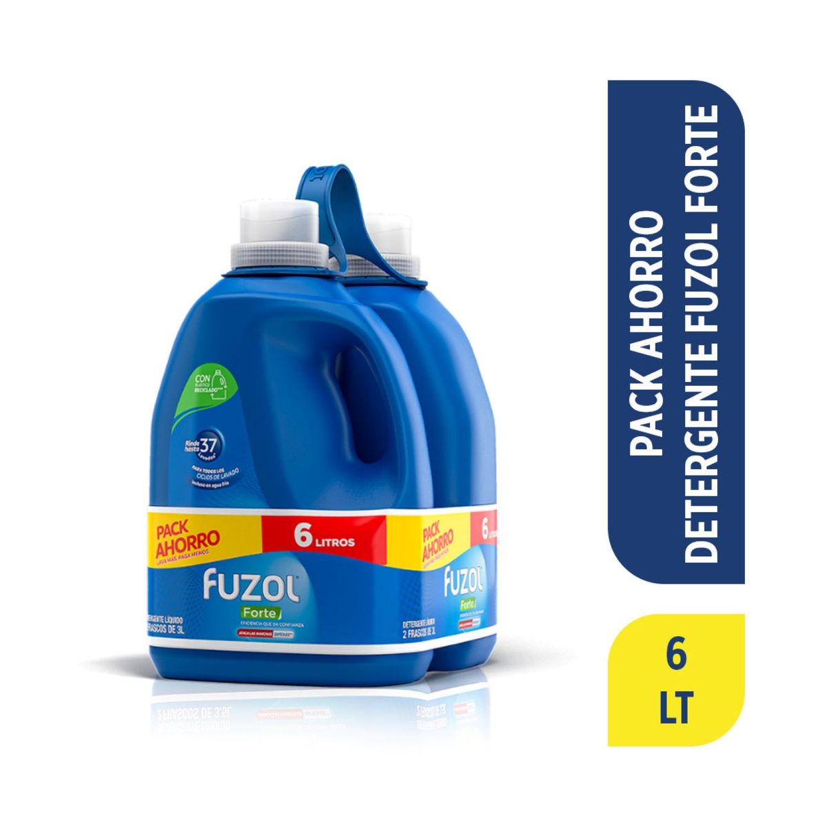 FUZOL - Pack Detergente Líquido Forte Botella