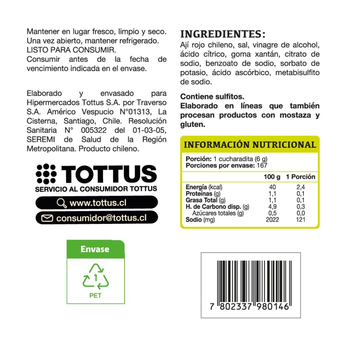 TOTTUS - Ají Salsa