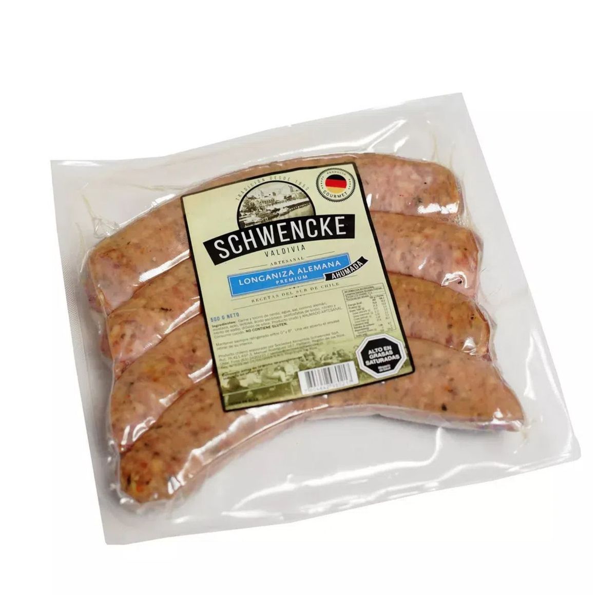SCHWENCKE - Longaniza Alemana Ahumada Schwencke 500 g