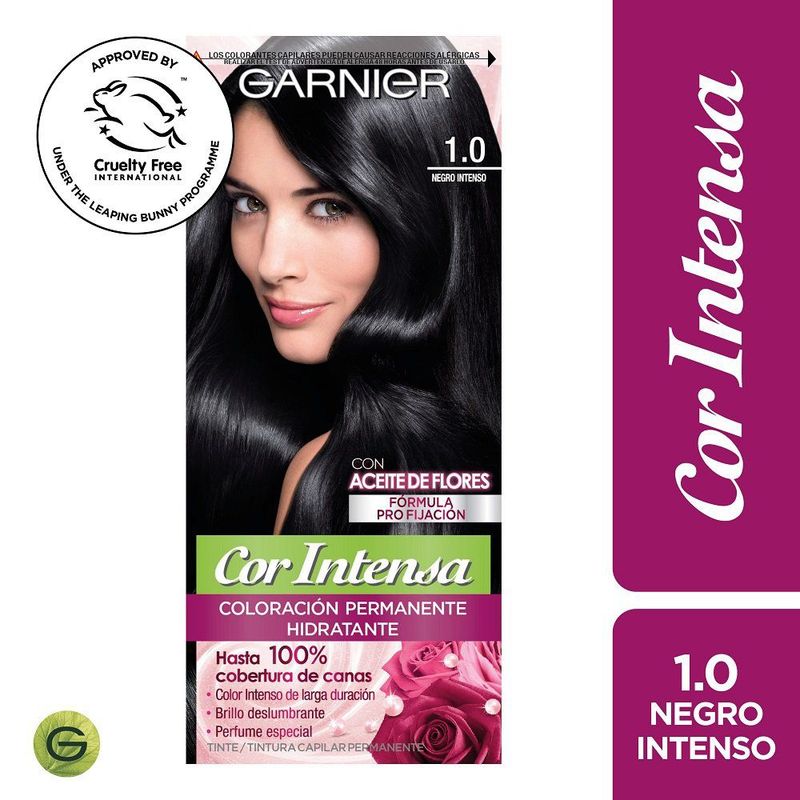 COR INTENSA - Tintura Tono 1.0 Negro Intenso