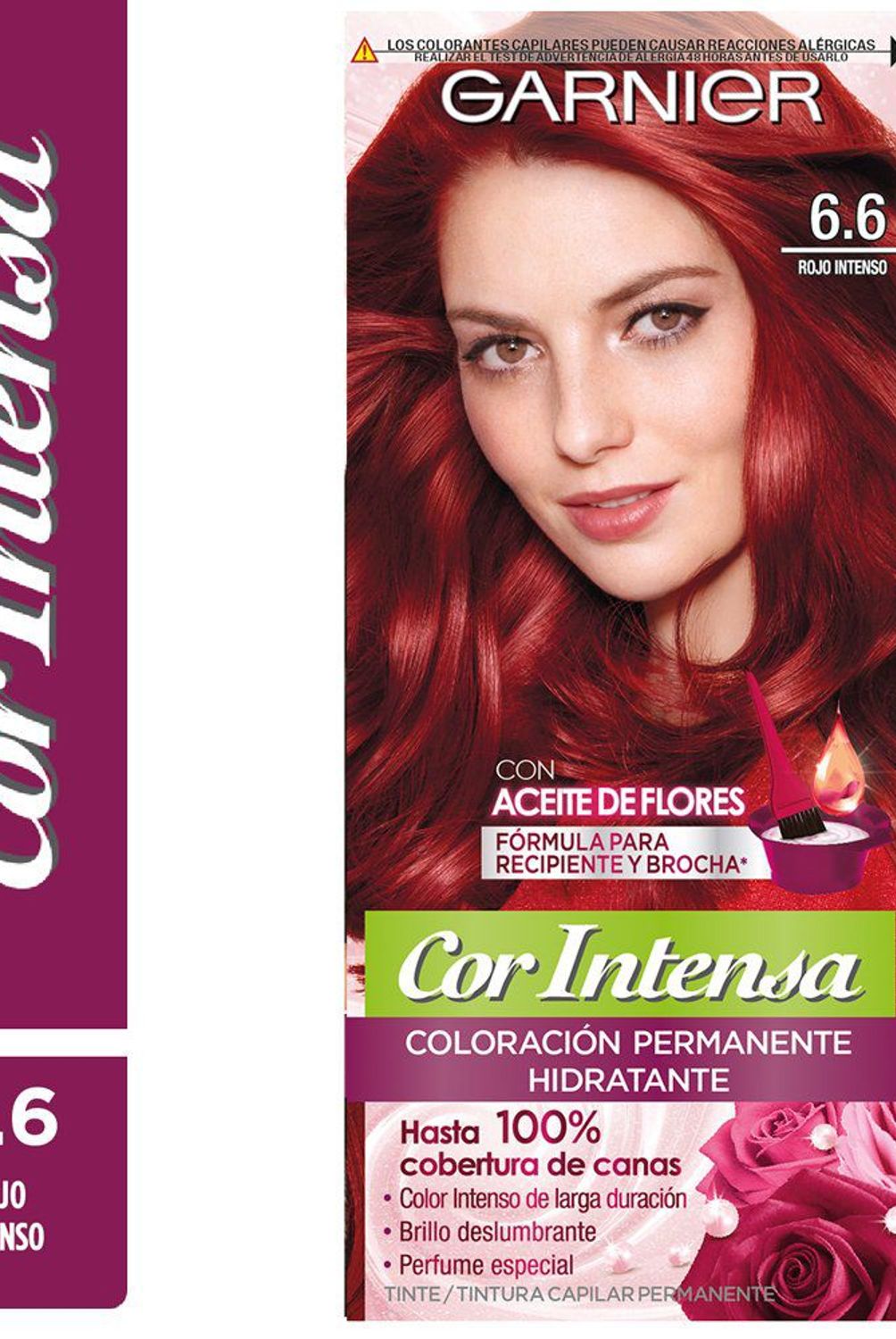 COR INTENSA - Tintura Tono 6.6 Rojo Intenso