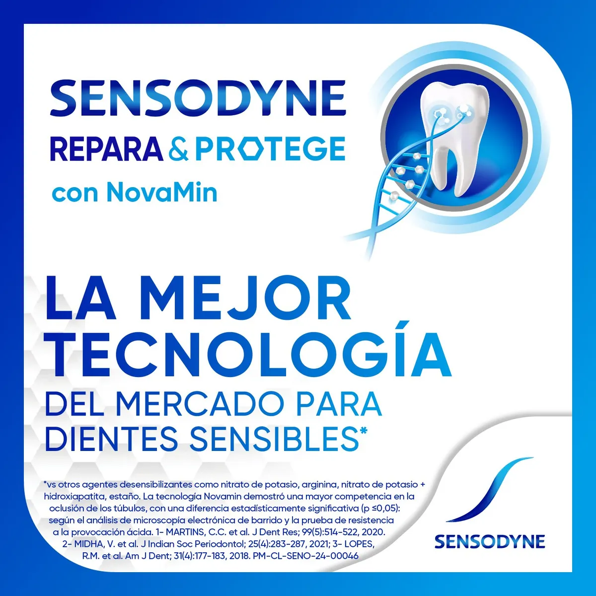 SENSODYNE - Pasta de Dientes Repara & Protege Sensodyne 100 g
