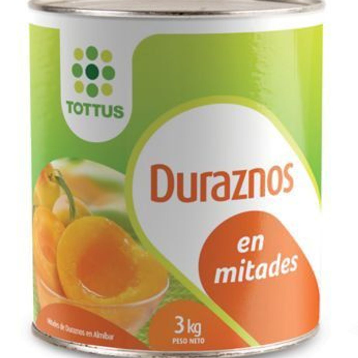 TOTTUS - DURAZNOS MITADES 3 KG TOTTUS