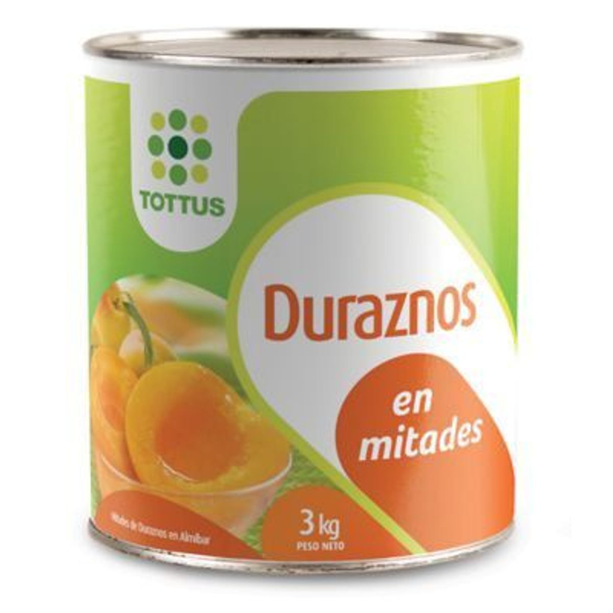 TOTTUS - DURAZNOS MITADES 3 KG TOTTUS