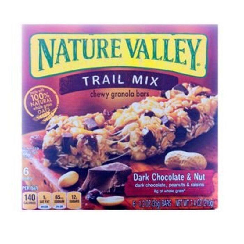 NATURE VALLEY - BARRA GRANOLA CHOC/F SECOS 6UN 210GR
