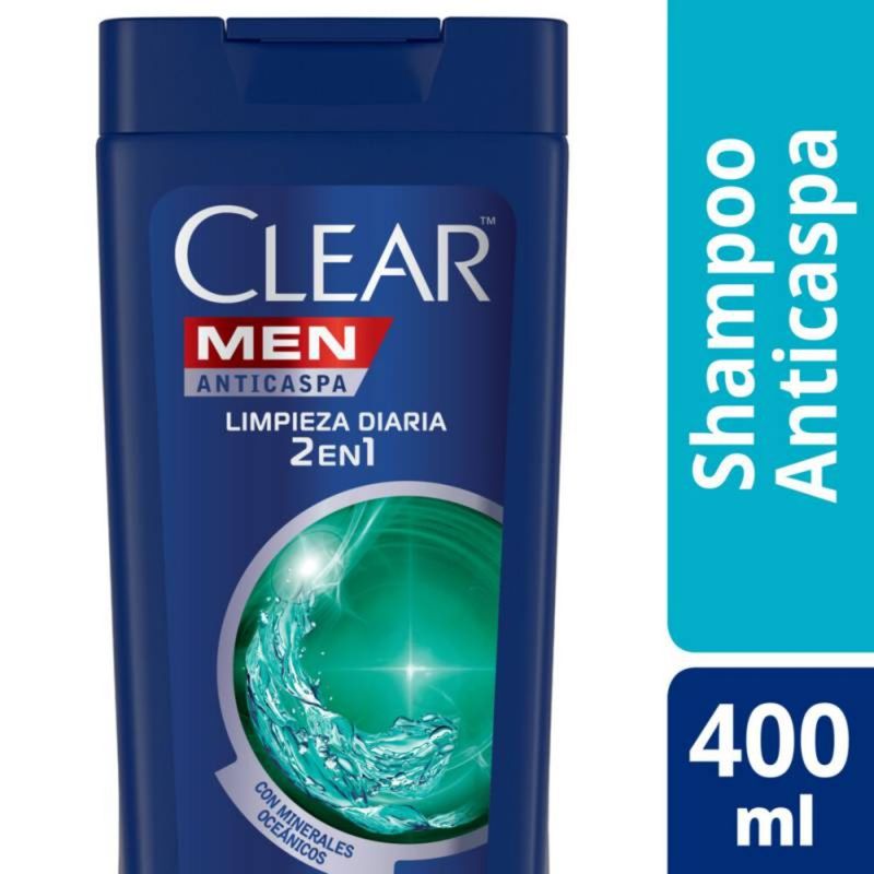 CLEAR - Shampoo 2 en 1 Anticaspa Dual Effect Clear 400 ml