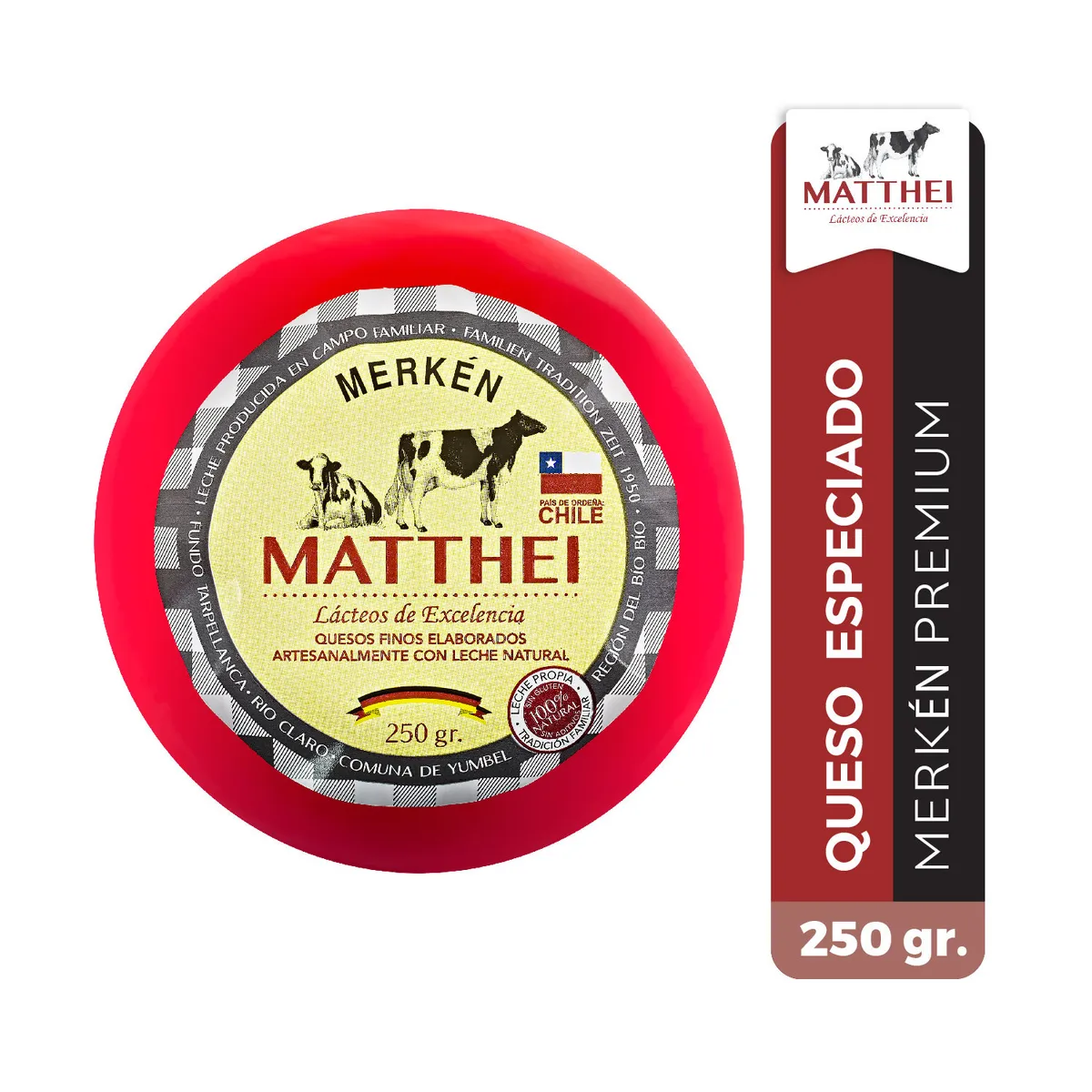 MATTHEI - Queso Especias Sabor Merquén Matthei 250 g