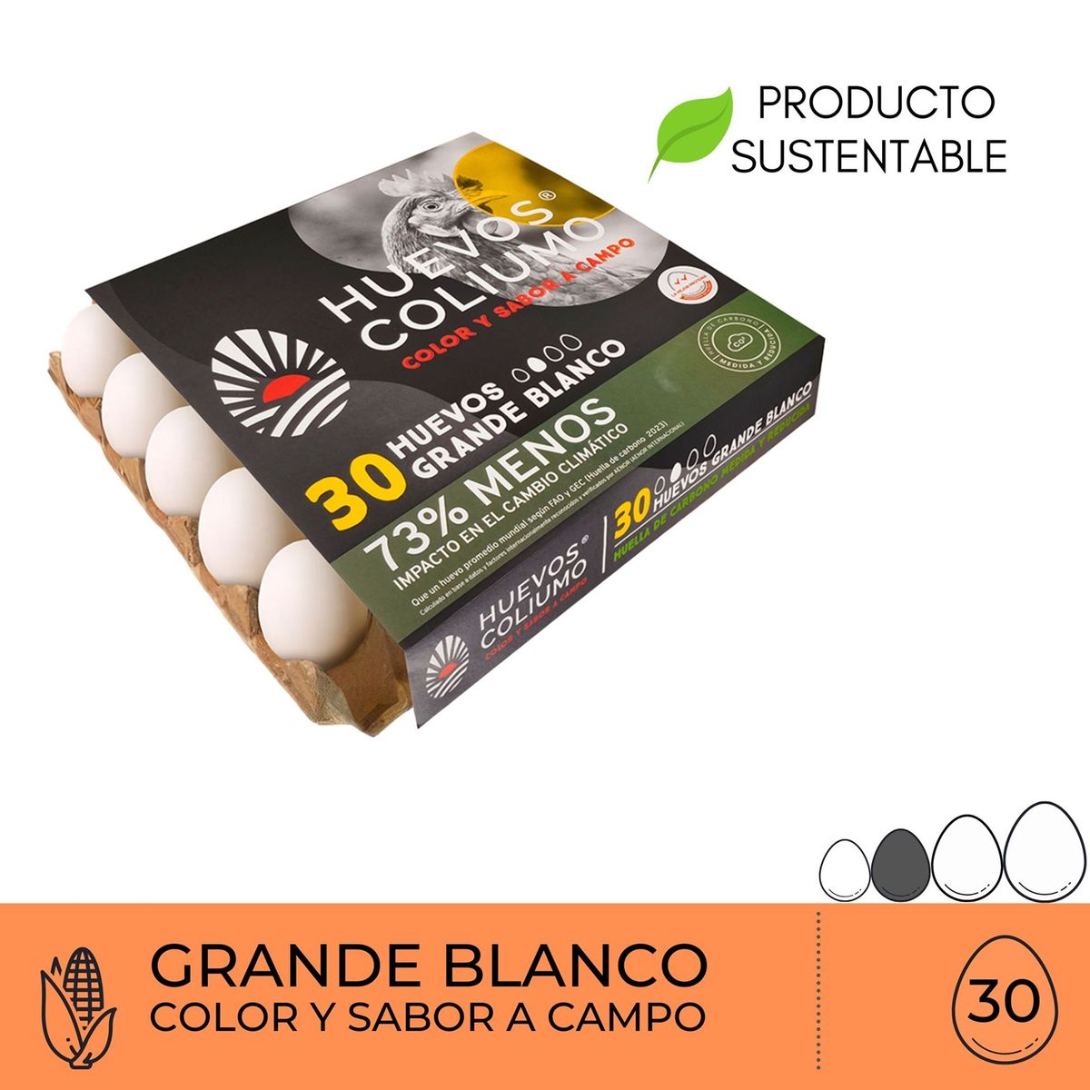 COLIUMO - HUEVO GRANDE BLANCO COLIUMO BDJA 30 UN
