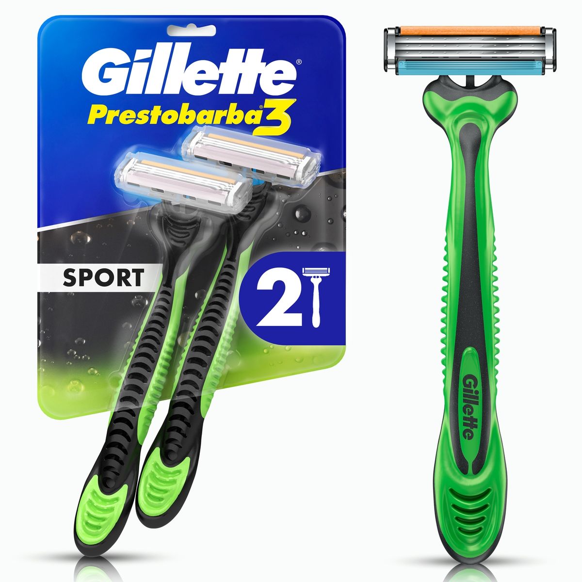 GILLETTE - Máquinas Para Afeitar Prestobarba3 Body Sense Desechables