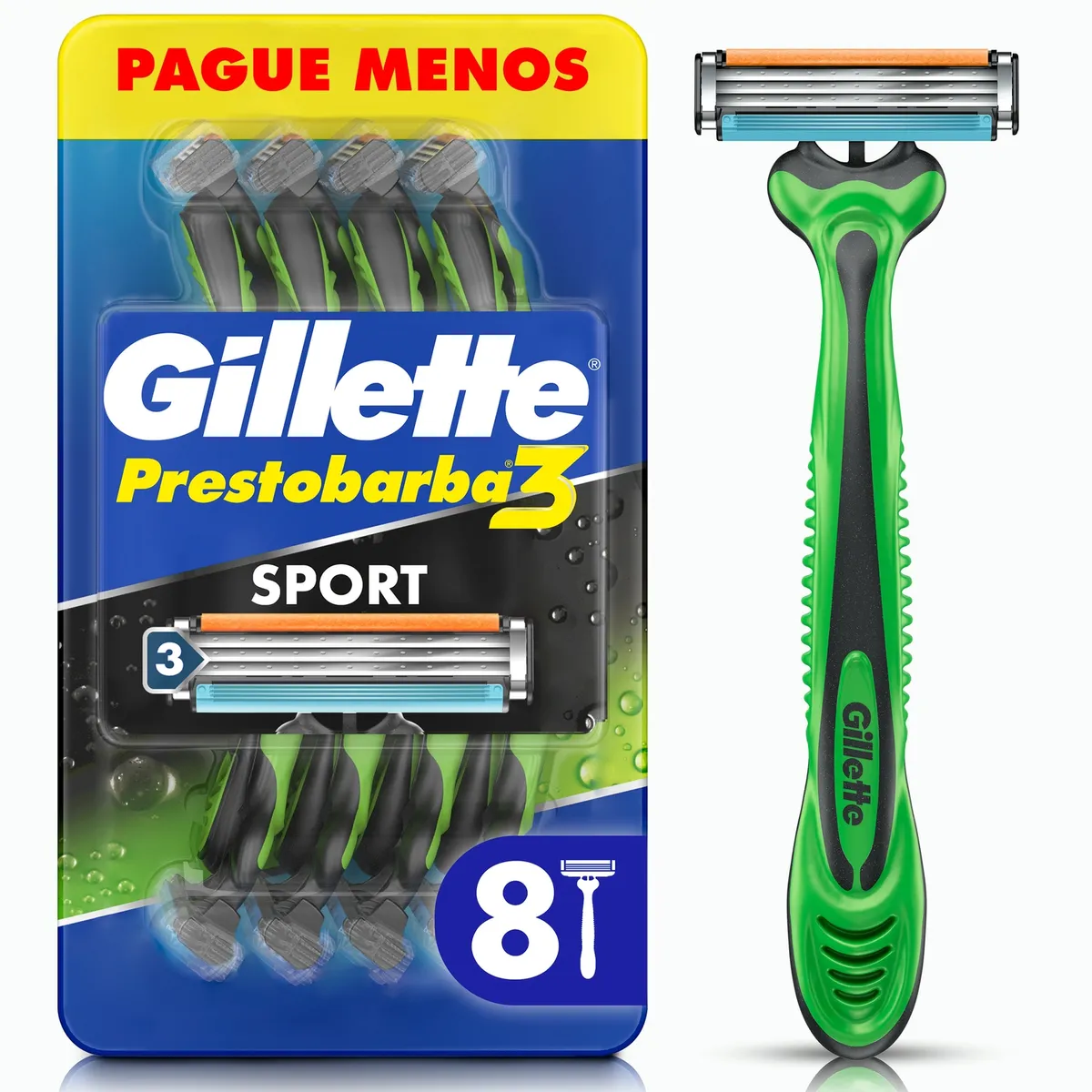 GILLETTE - Máquinas Para Afeitar Prestobarba3 Body Sense Desechables
