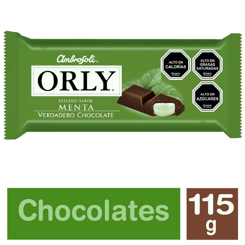 AMBROSOLI - CHOCOLATE ORLY MENTA 115 GRS.TAB389411