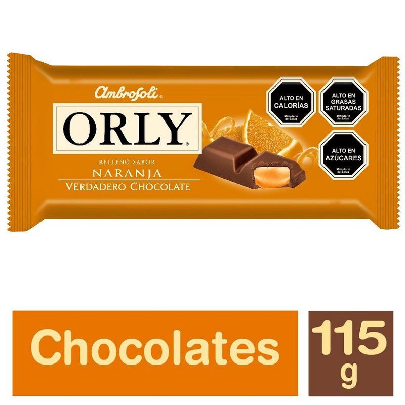 AMBROSOLI - CHOCOLATE ORLY NARANJA 115 GRS.TAB389412