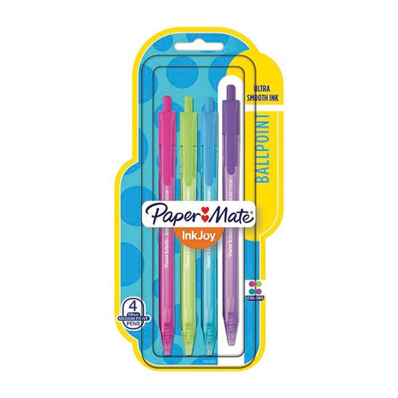 PAPER MATE - Kit 4 Bolígrafos Colores Fashion