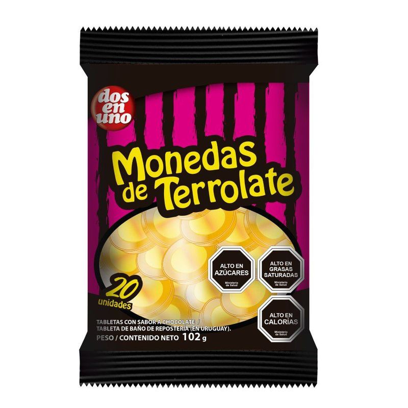 DOS EN UNO - MONEDAS DE TERROLATE 102 GRS