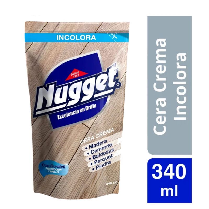 NUGGET - Cera para pisos en Crema Incolora