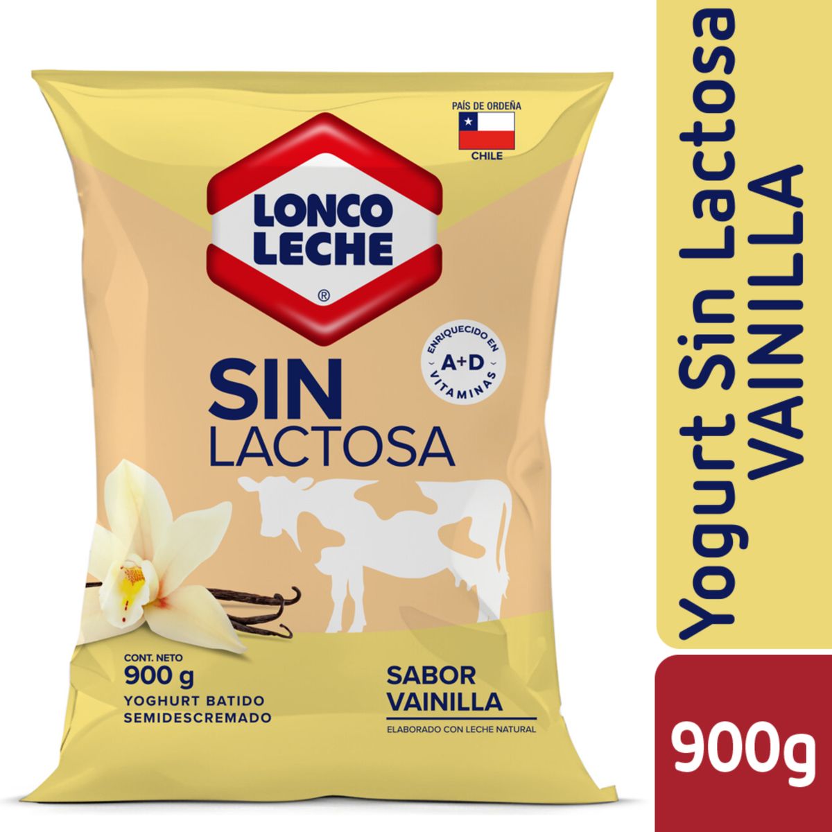 LONCOLECHE - Yogurt Bolsa sin Lactosa