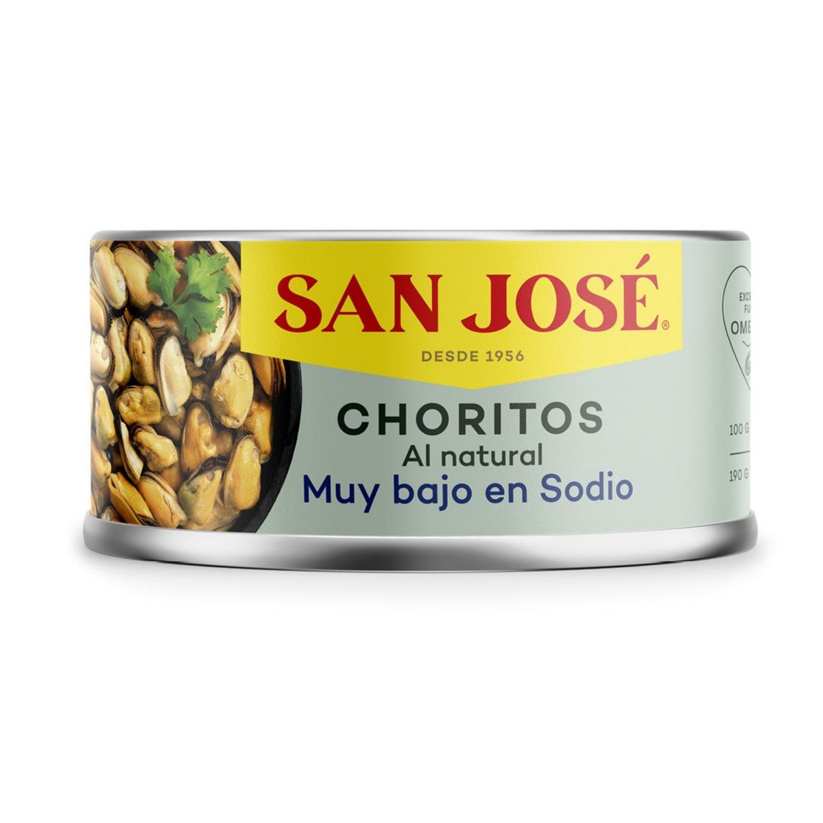 SAN JOSE - Choritos al Natural Bajo en Sodio San Jose 190 g