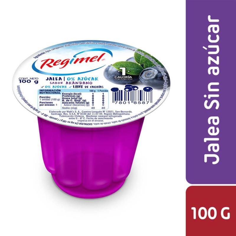REGIMEL - Jalea Sin Azúcar Sabor Arándanos Regimel 100 g