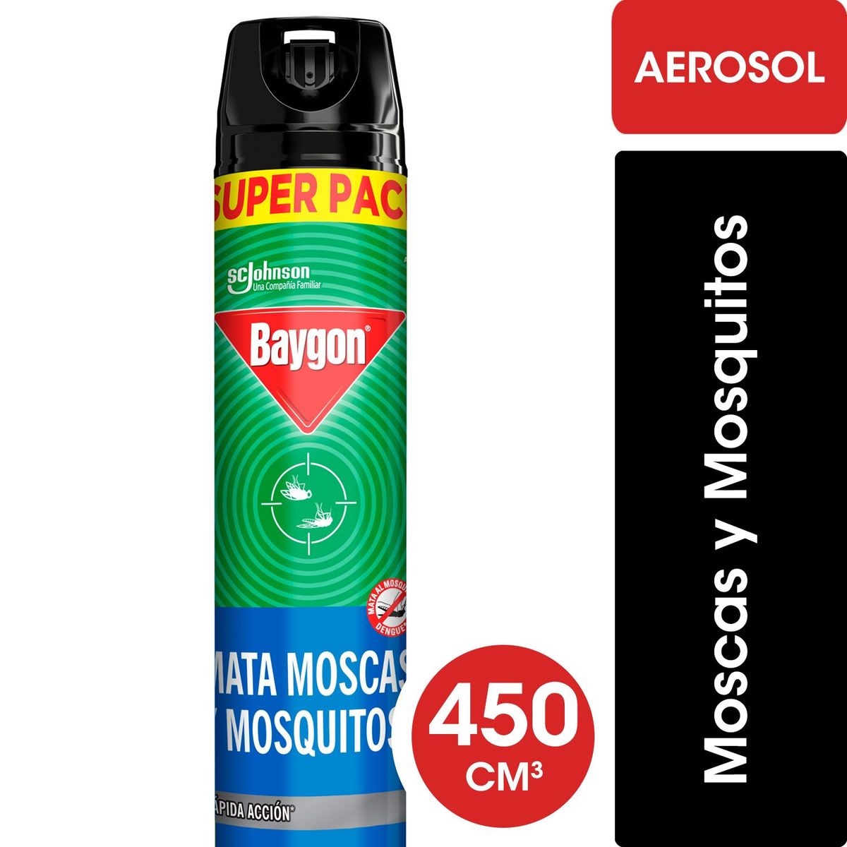 BAYGON - Insecticida Mata Moscas y Mosquitos en Aerosol