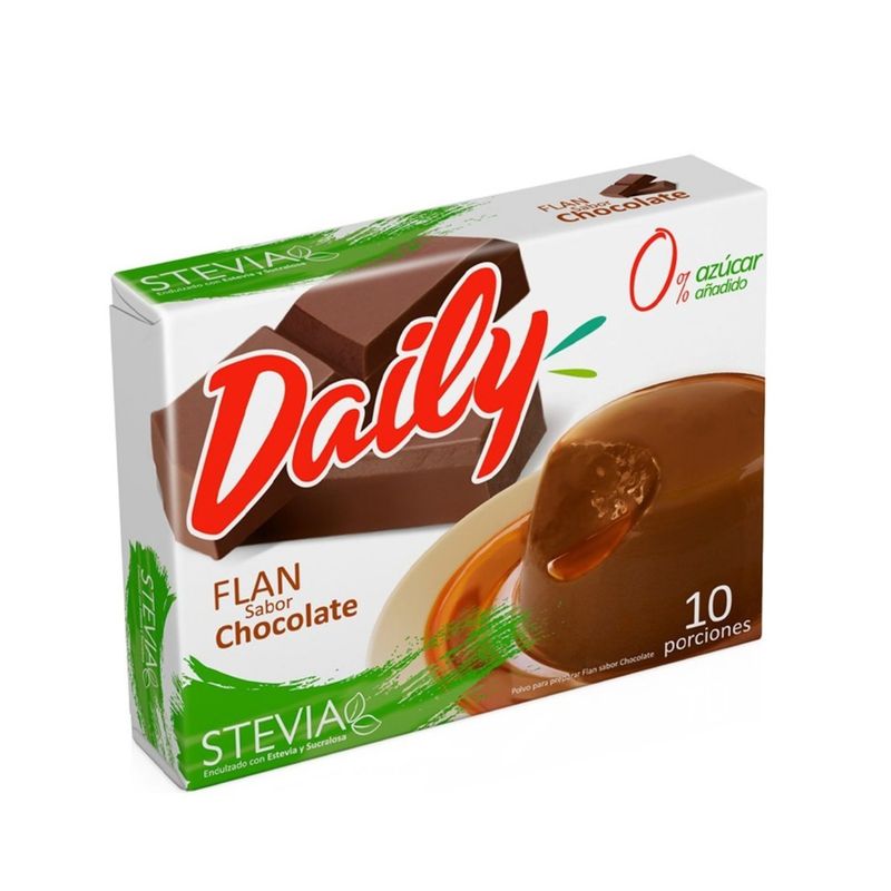 DAILY - Flan Daily con Stevia Sabor Chocolate  20 g