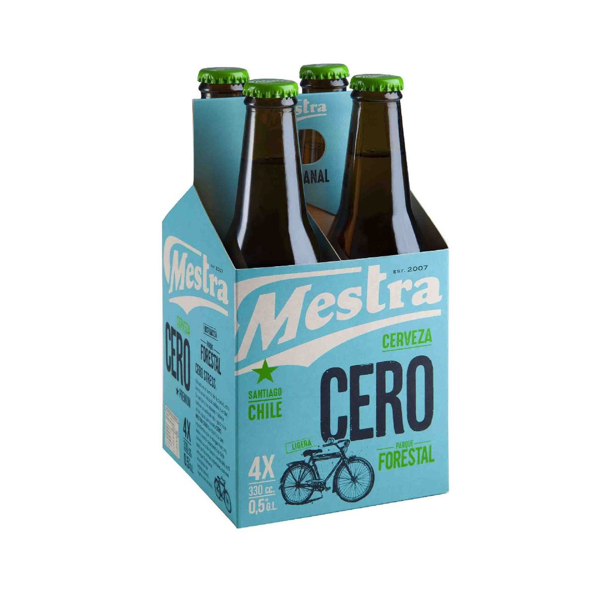MESTRA - PACK 4 CERVEZA MESTRA CERO ALCOHOL 330CC
