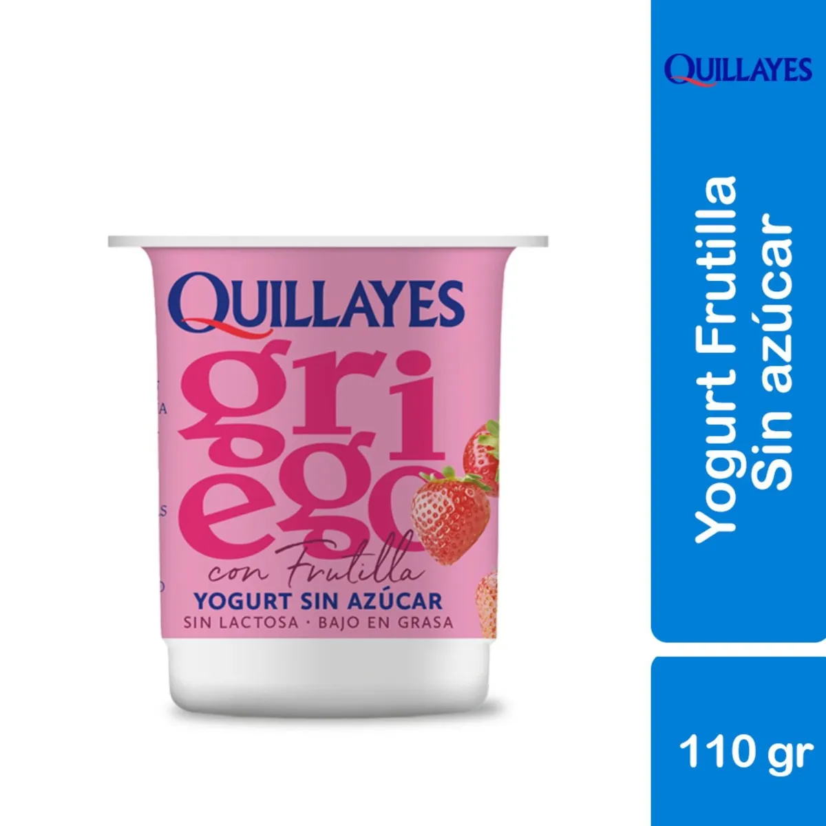 QUILLAYES - Yoghurt Griego Light Frutilla
