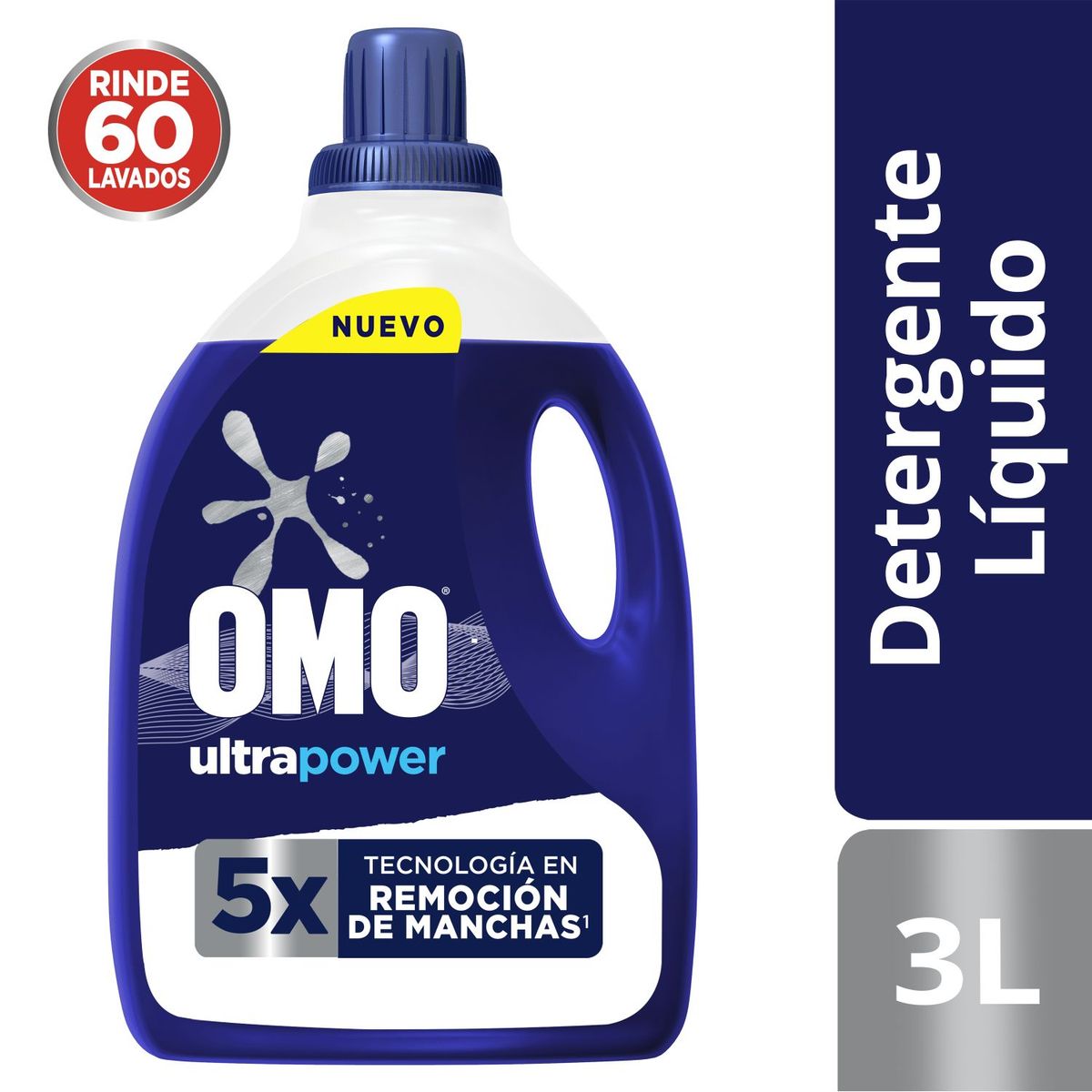 OMO - Detergente Líquido Botella Ultra Power Omo 3 lt