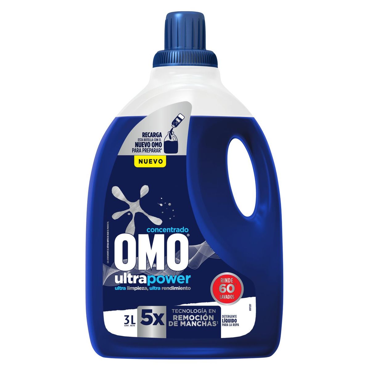 OMO - Detergente Líquido Botella Ultra Power Omo 3 lt