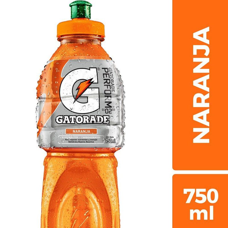 GATORADE - BEBIDA GATORADE NARANJA 750 CC.