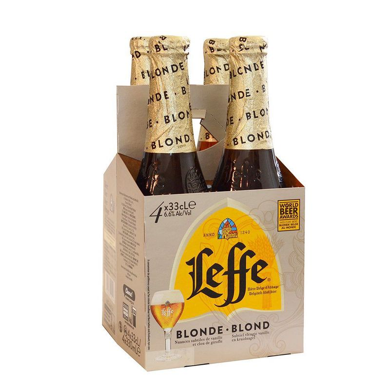 LEFFE - CERVEZA LEFFE BOTELLIN 330 4PACK