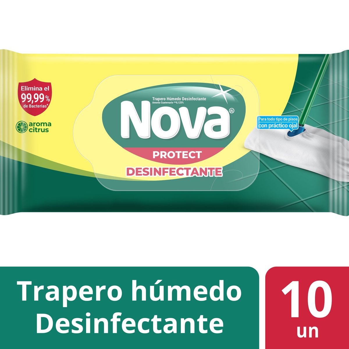 NOVA - Traperos Húmedos Desechables Nova 10 Un