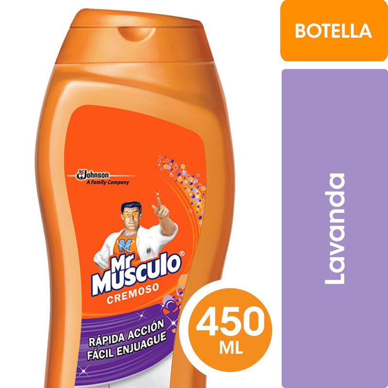MR.MUSCULO - Limpiador de Baño Mr Músculo en Crema Lavanda 450 ml