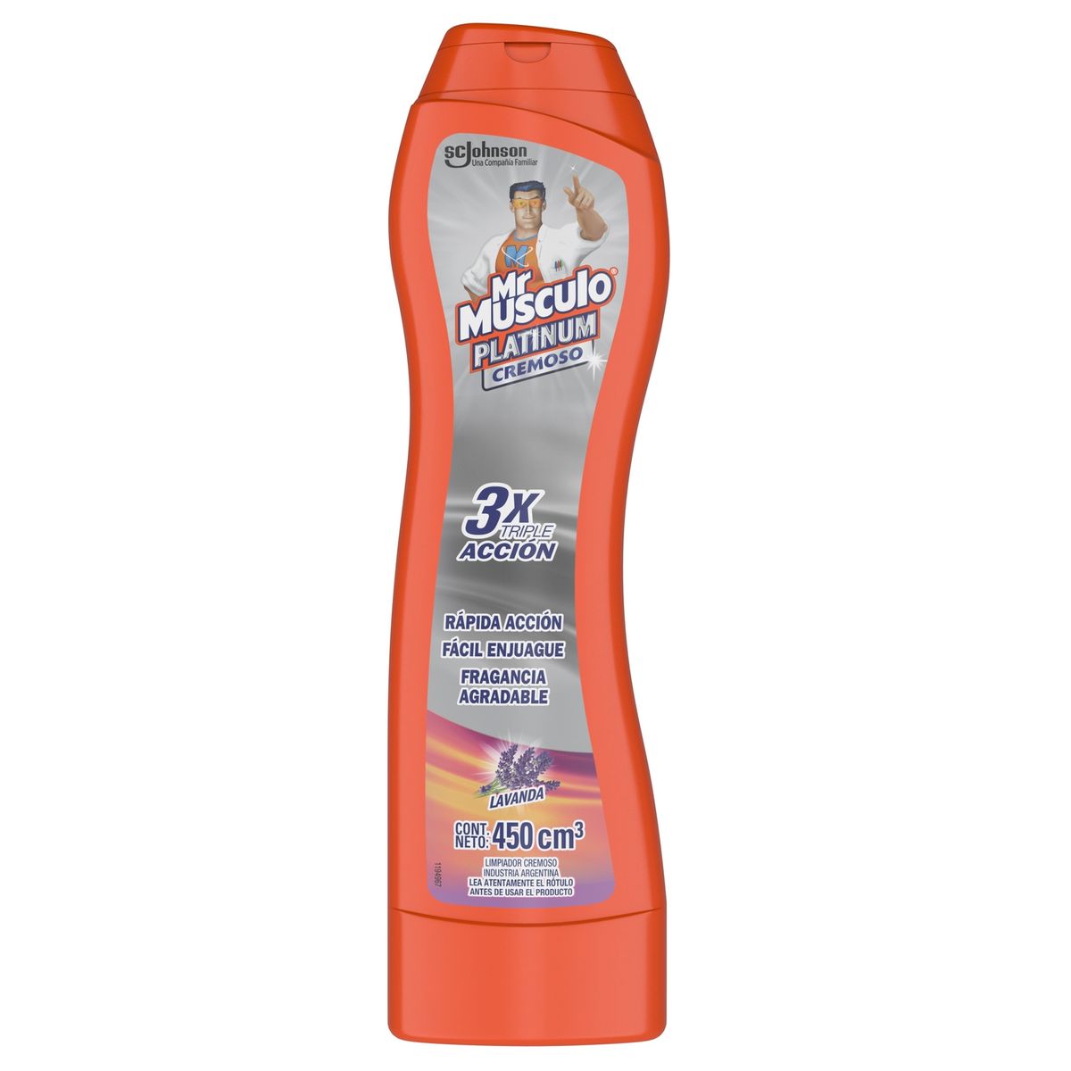  - Limpiador de Baño Mr Músculo en Crema Lavanda 450 ml