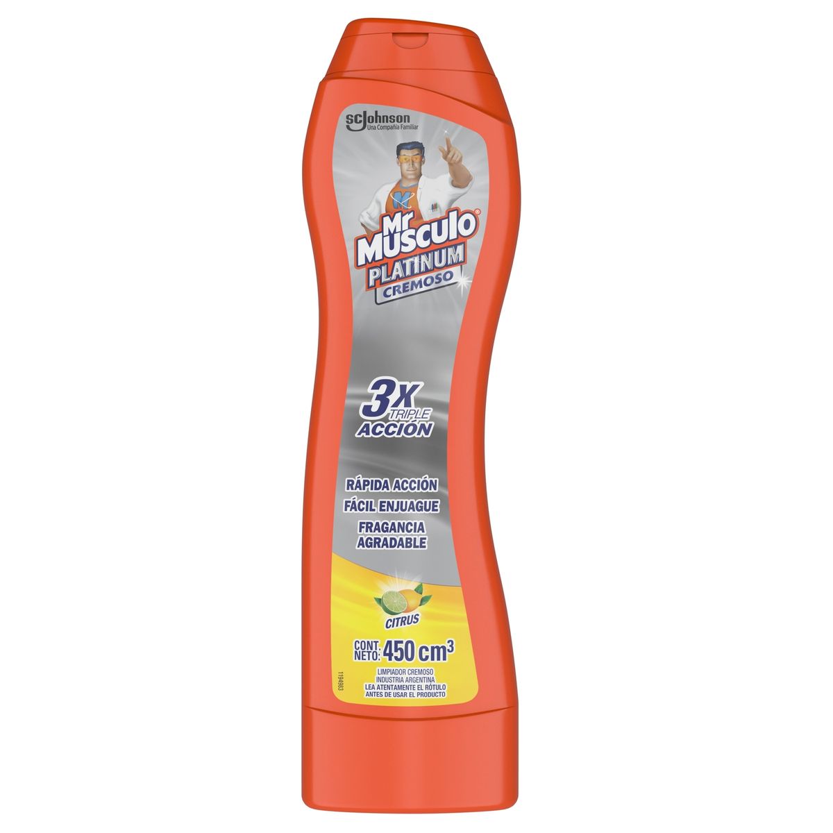 MR.MUSCULO - Limpiador Mr Músculo Platinum Crema Citrus 450 ml