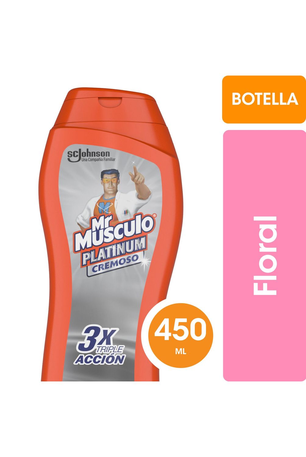 Limpiador Mr Músculo Platinum Crema Floral 450 ml | Tottus Chile