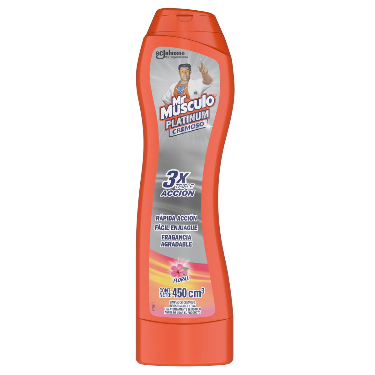  - Limpiador Mr Músculo Platinum Crema Floral 450 ml