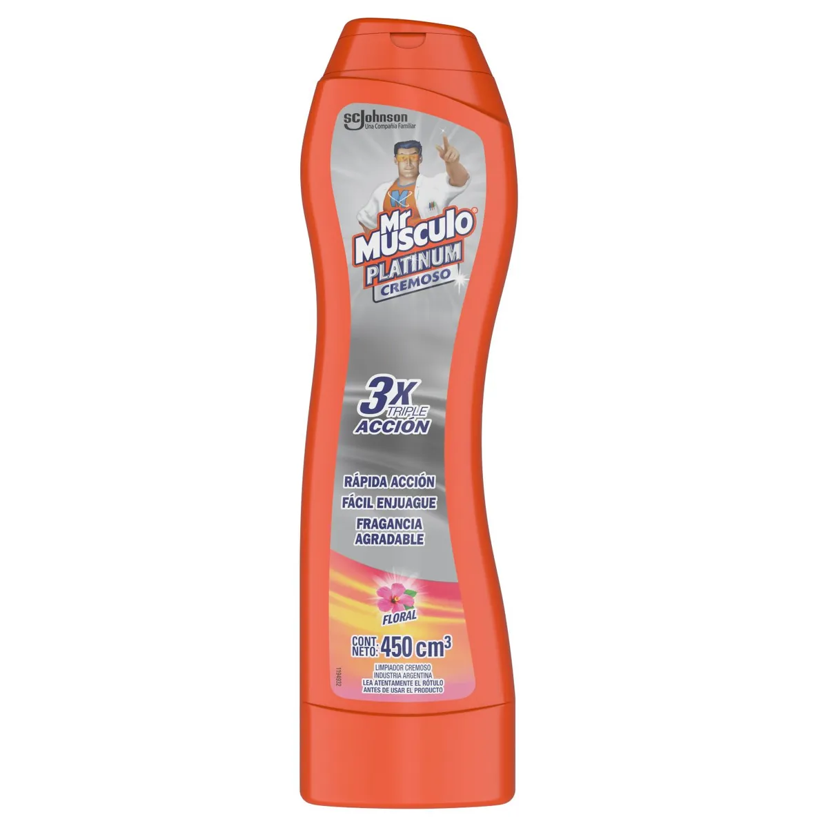  - Limpiador Mr Músculo Platinum Crema Floral 450 ml