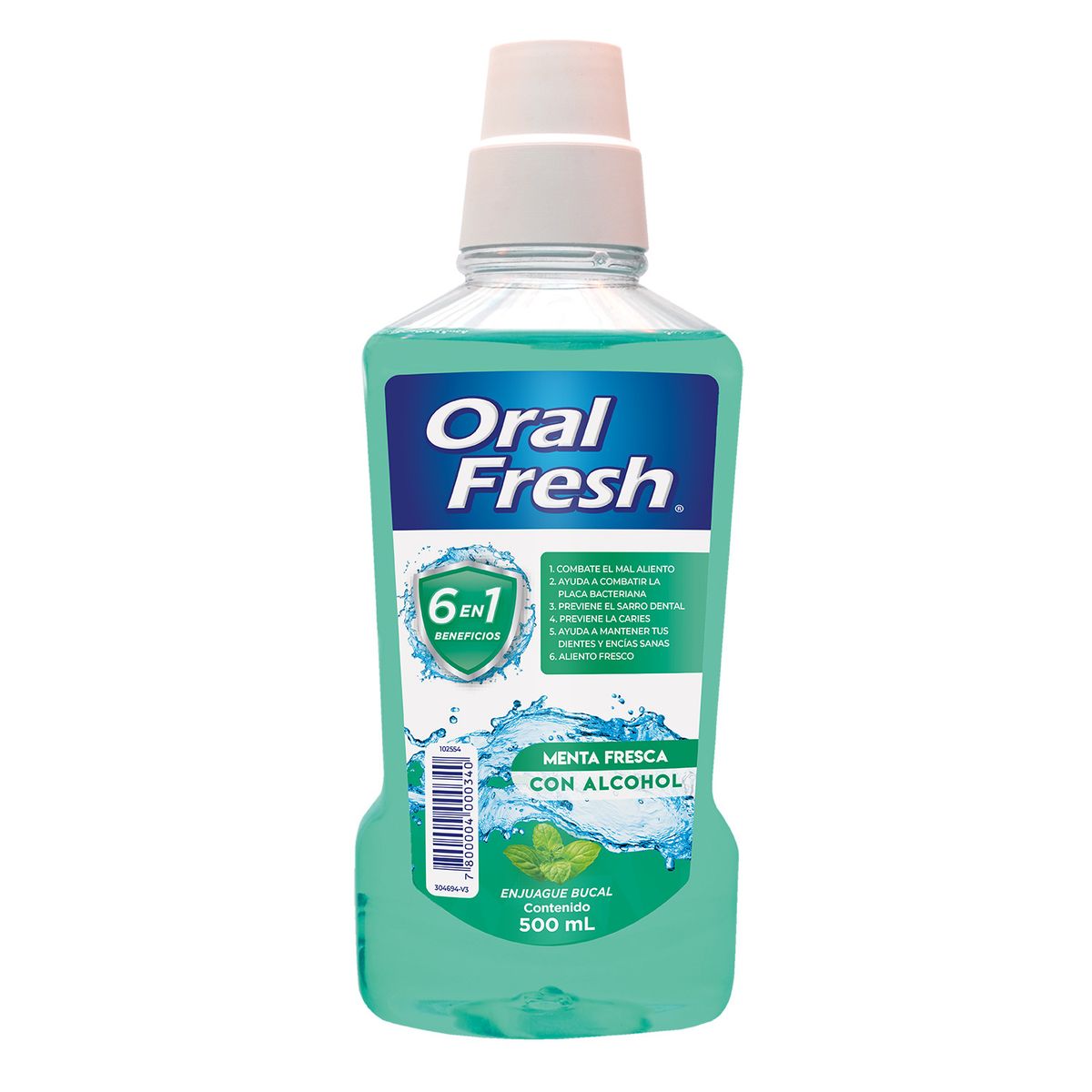 ORALFRESH - Enjuague Bucal Oralfresh Menta Fresca 500 ml