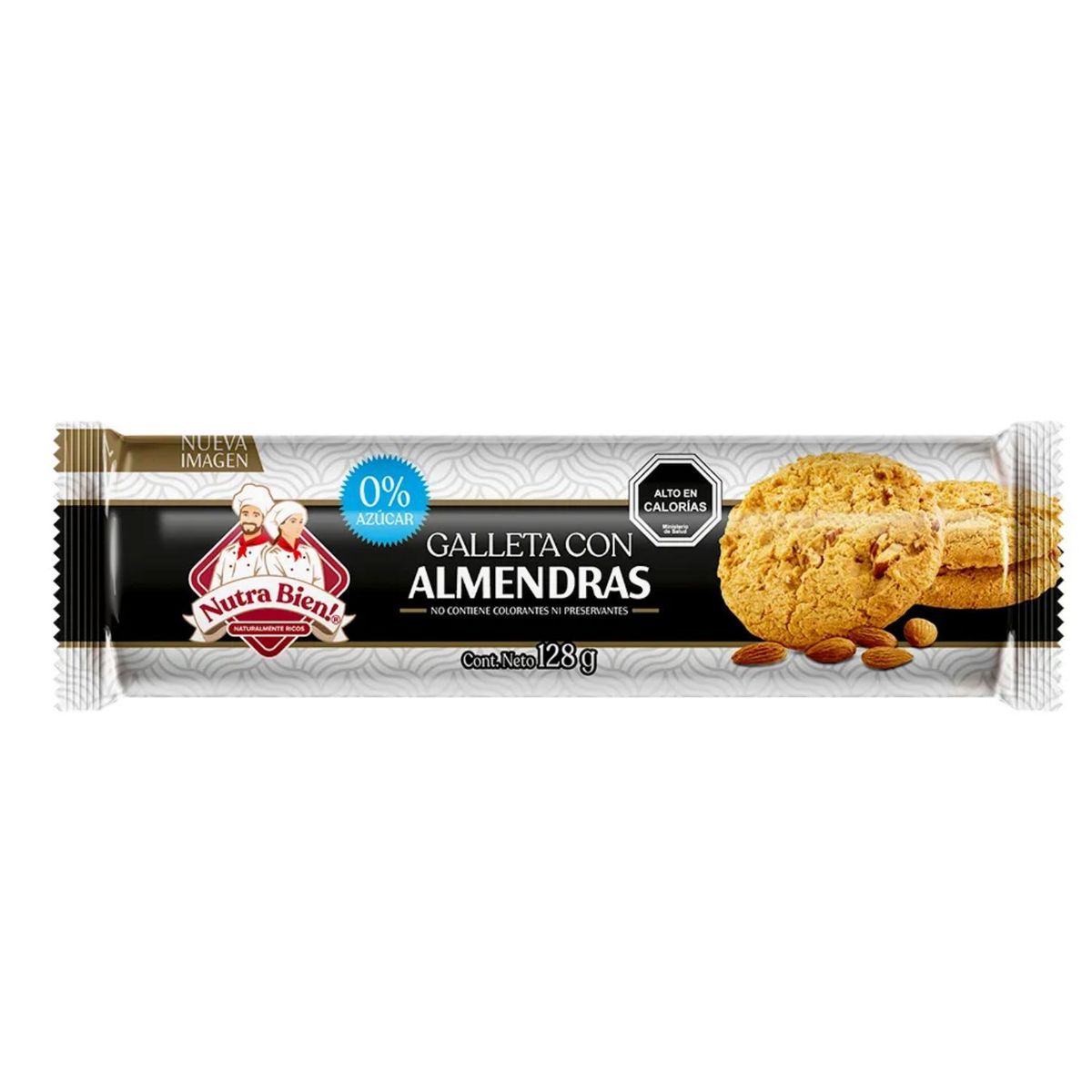 NUTRA BIEN - Galleta Avena y Almendras Sin Azúcar Nutra Bien 128 g