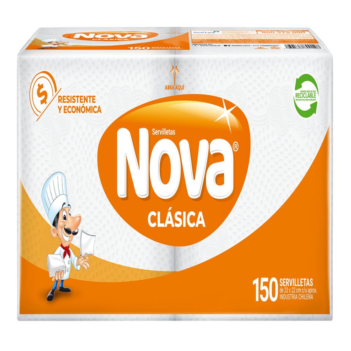 NOVA - Servilletas Cocktail Nova Una Hoja 150 Un