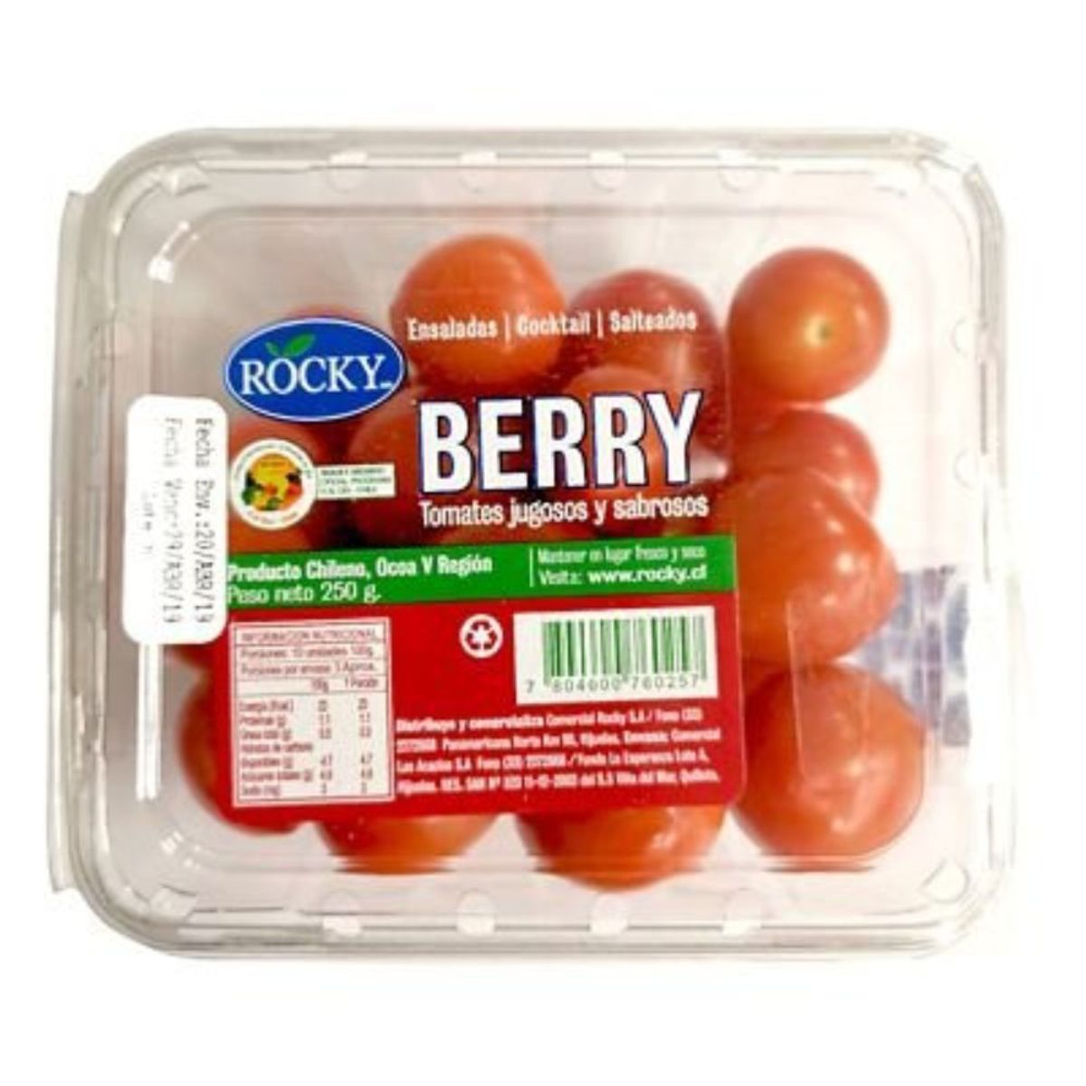 VERDURAS - Tomate Cherry en Pote 250 g