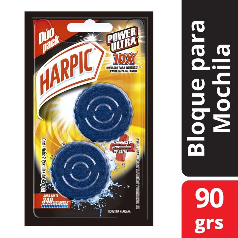 HARPIC - Pastilla para Inodoro Azul Harpic 2 x 45 g