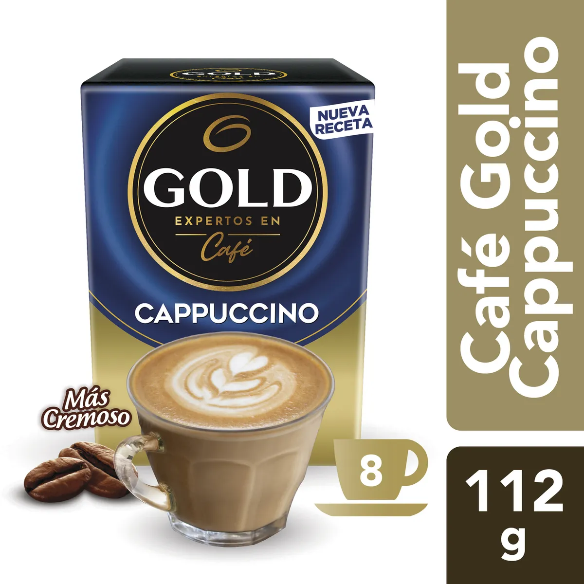 GOLD - Café Tentaciones Capuccino 8 Sobres
