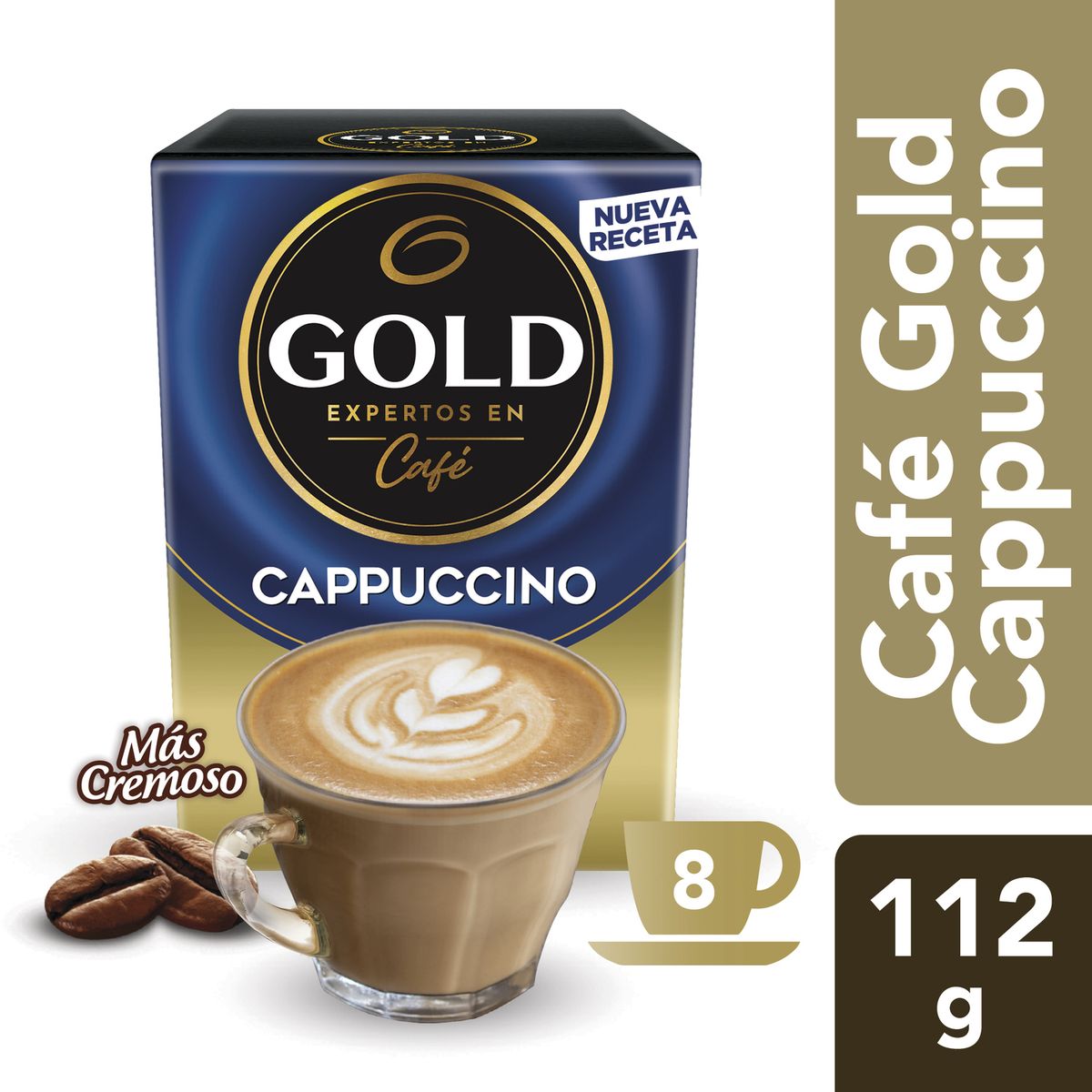 GOLD - Café Tentaciones Capuccino 8 Sobres