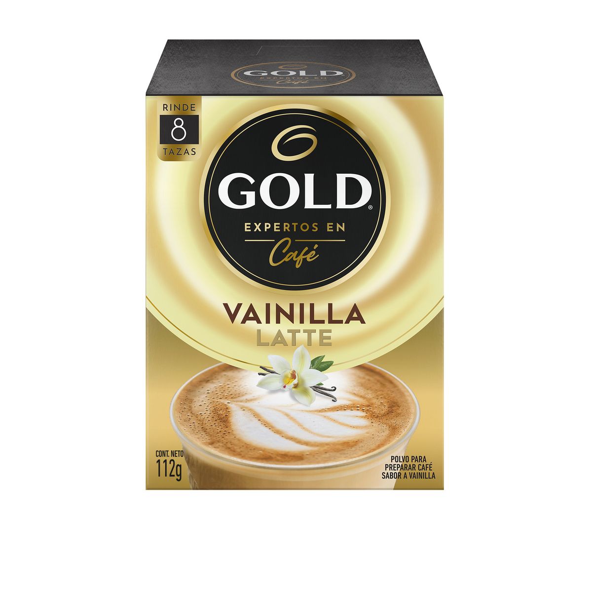 GOLD - Café Instantáneo Gold Sabor Vainilla Latte 8 Un