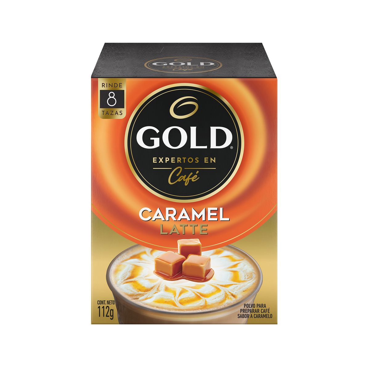 GOLD - Café Instantáneo Gold Sabor Caramel Latte 8 Un