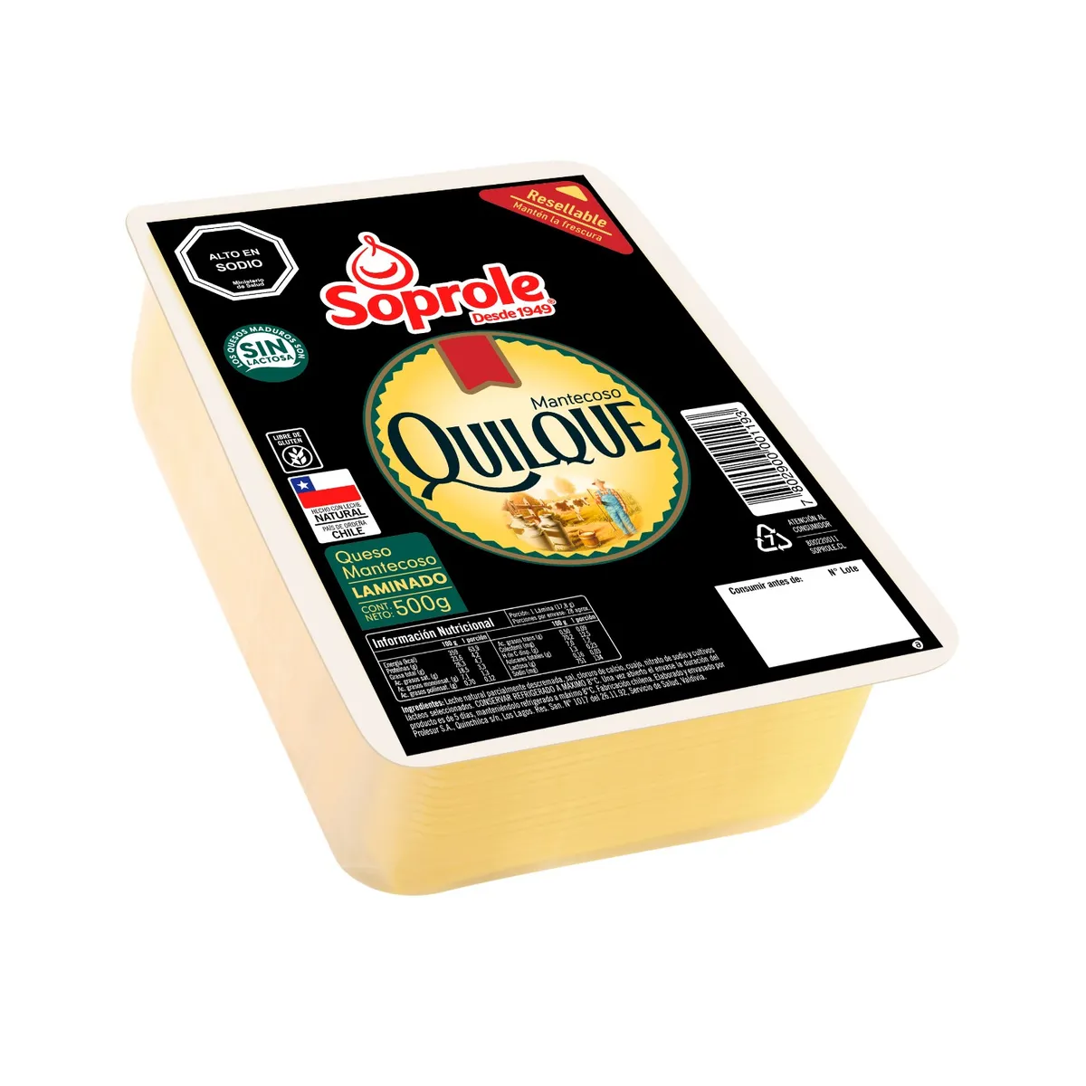 QUILQUE - Queso Mantecoso Laminado Quilque 500 g