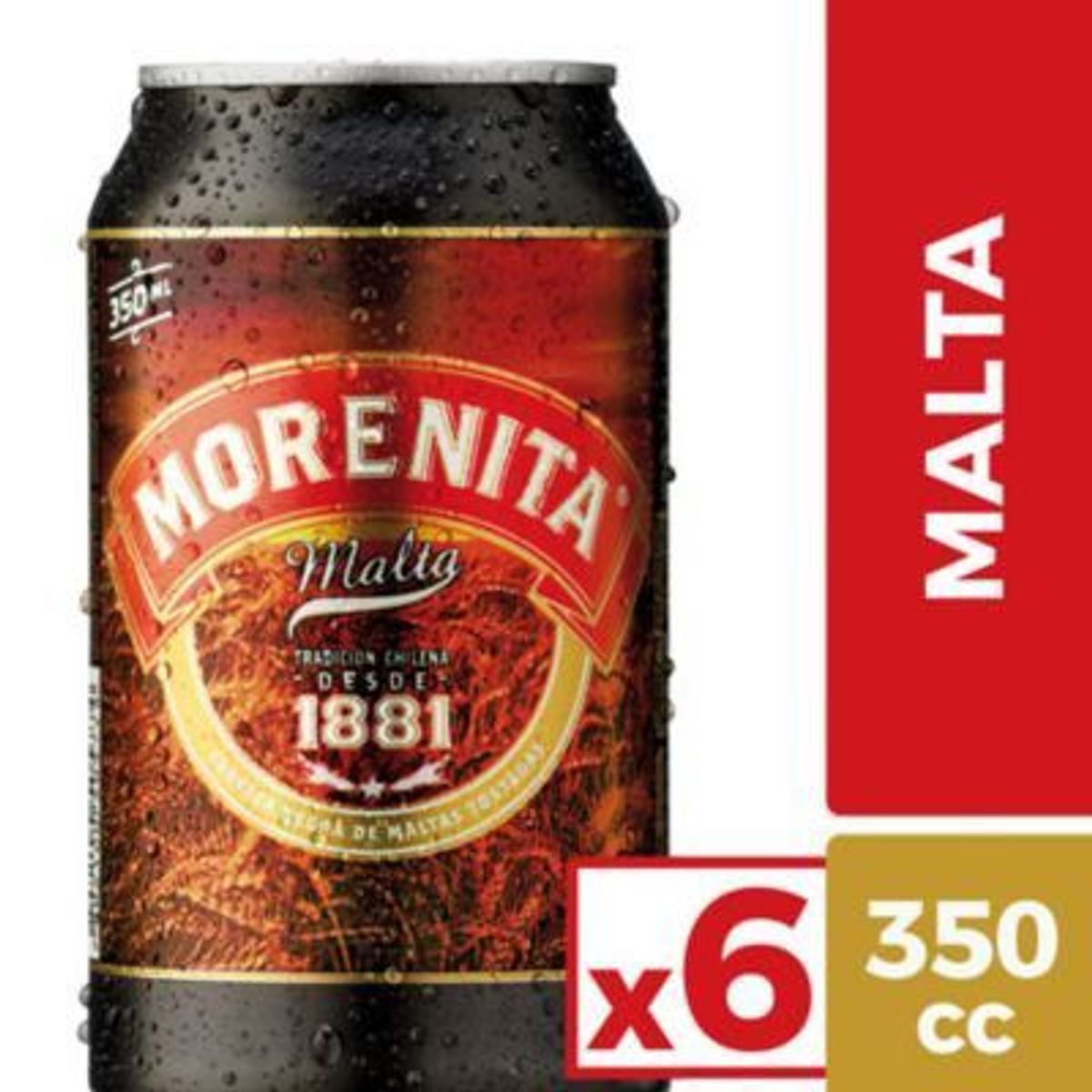 MORENITA - Pack Cerveza Morenita 6x350cc Malta Lata