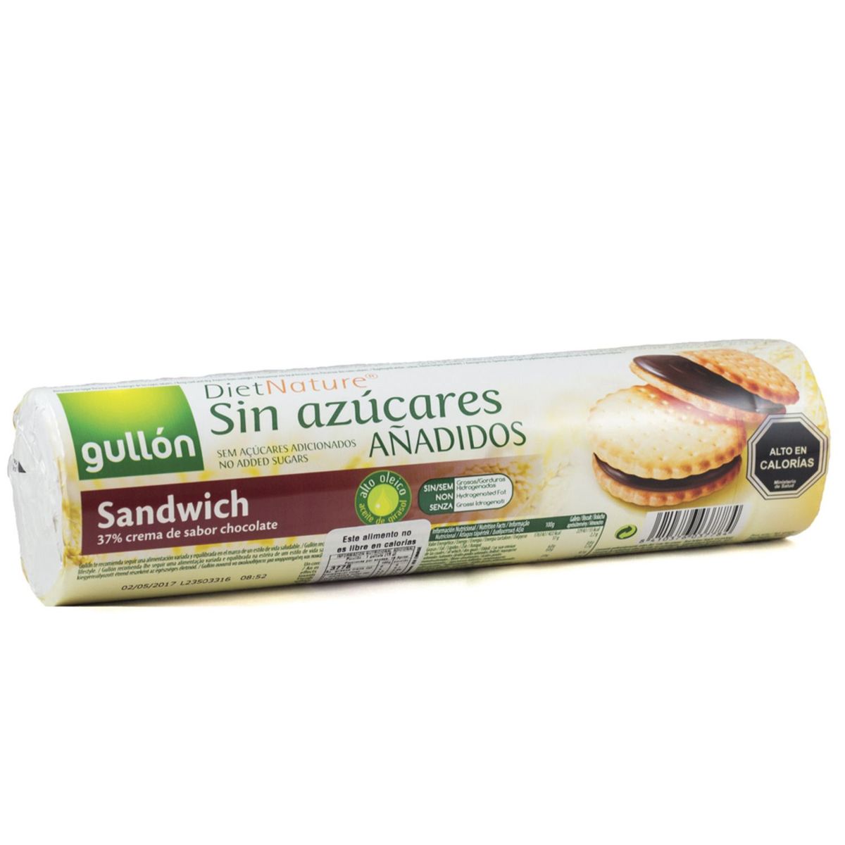 GULLON - Galleta Gullon Sandwich Sin Azúcar Diet Nature 250 g