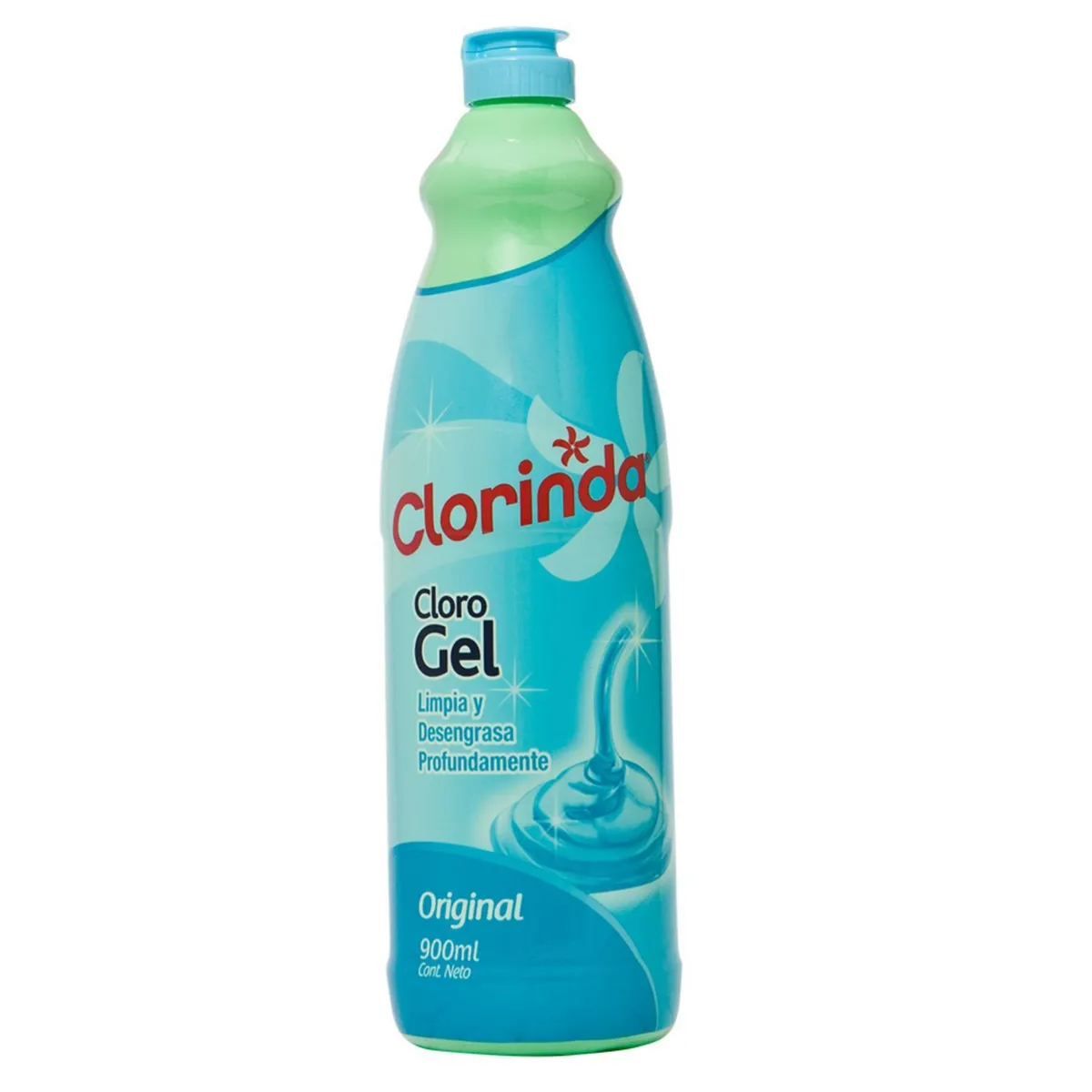 CLORINDA - Cloro en Gel Clorinda Original (Botella) 900 ml